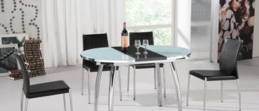 Glass sliding table for the kitchen - Selection features