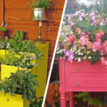 11 ideas to showcase your flowers in a recycled piece of furniture!