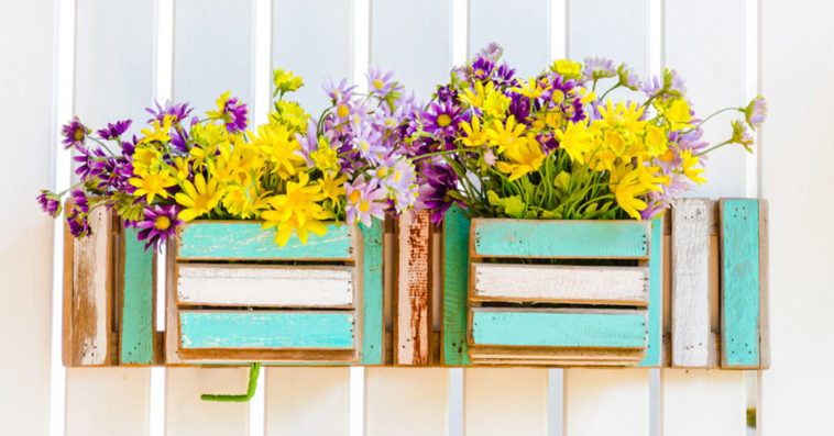 Pots de fleurs créatifs.