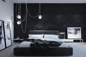 Modern bedroom decor and Turkish bedrooms in white and black