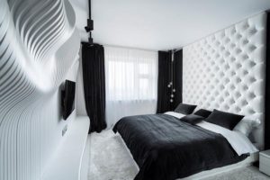 Modern bedroom decor and Turkish bedrooms in white and black