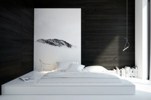 Modern bedroom decor and Turkish bedrooms in white and black