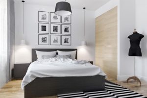 Modern bedroom decor and Turkish bedrooms in white and black