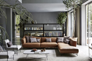 Leather living rooms and living rooms with a modern design