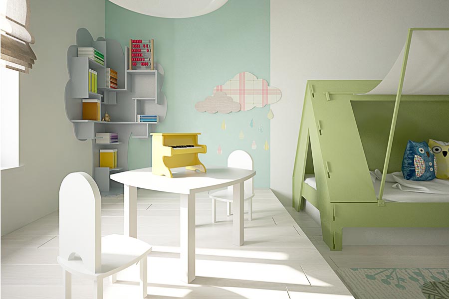 Modern children's bedrooms and new children's room decoration designs