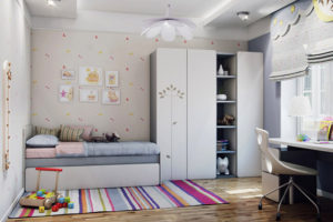 Girls bedroom design practical and modern