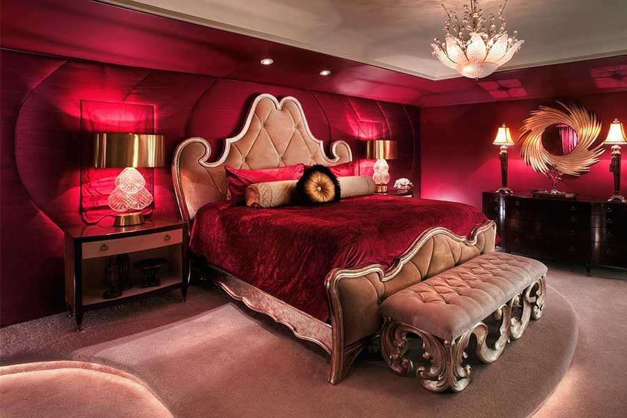 Modern bedroom designs and bedrooms in red