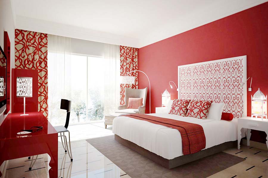 Modern bedroom designs and bedrooms in red