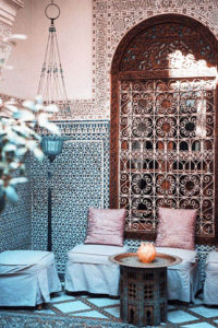 Arab East Spirit in the aesthetics of furniture in Moroccan decorations