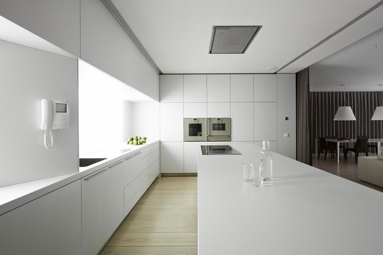 A minimalist kitchen