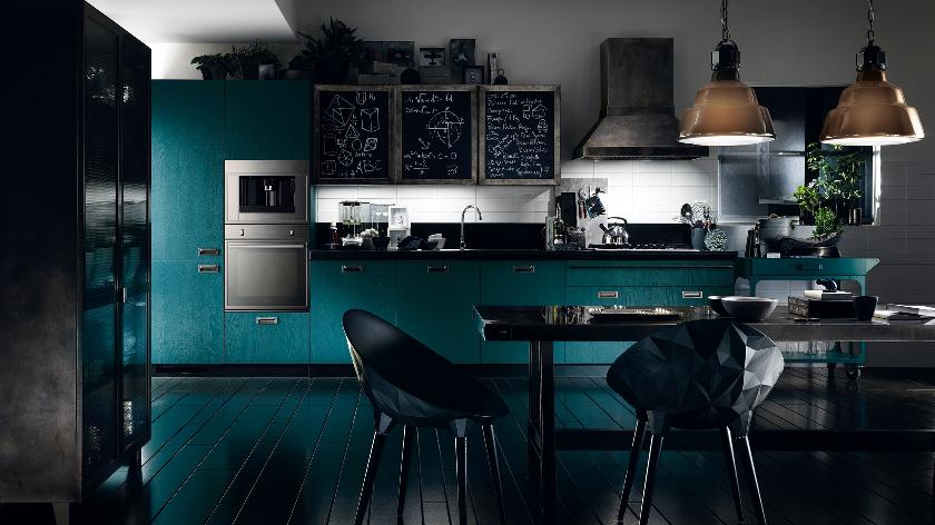Blue kitchen 2 bold colors ... Fashionable kitchen designs 2016