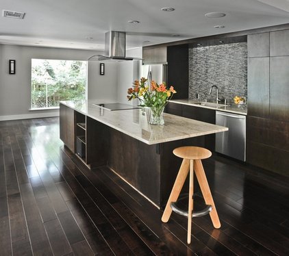 Furniture and floor wenge in the kitchen