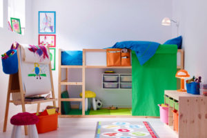 Modern IKEA kids rooms with charming colors