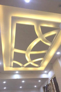 Gypsum and gypsum board decor in a modern and modern style, and a group of the latest gypsum decor designs