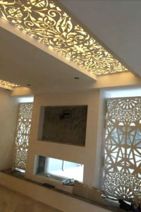 Luxurious gypsum decoration in a modern and modern style and a group of the latest gypsum decor designs