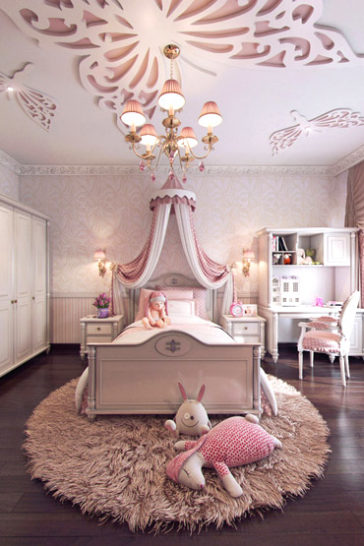 Girls bedroom designs and elegant girls' rooms with delicate décor