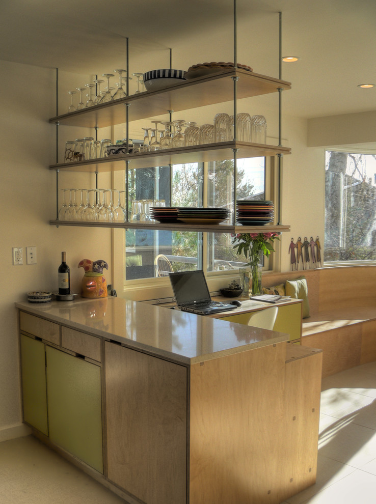 Kitchen hanging shelves 2 hanging shelves .. distinct decor and additional storage space in the kitchen