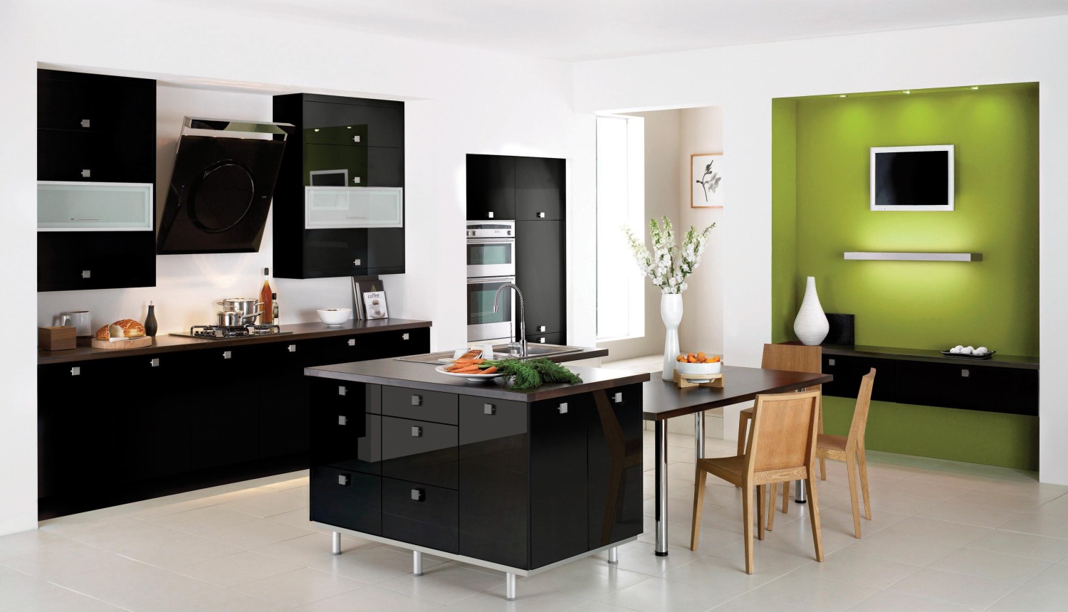 Black Kitchen 8 1500 x 860 The elegance and sophistication of black in modern and classic kitchen designs