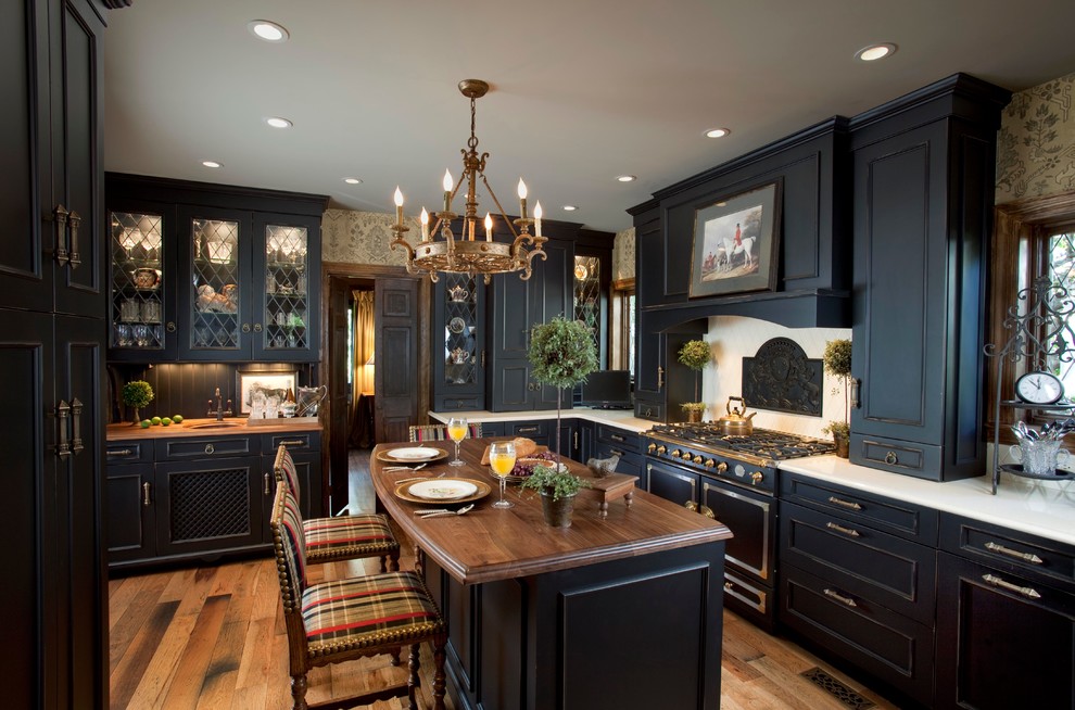 Black Kitchen 12 The elegance and splendor of black in modern and classic kitchen designs