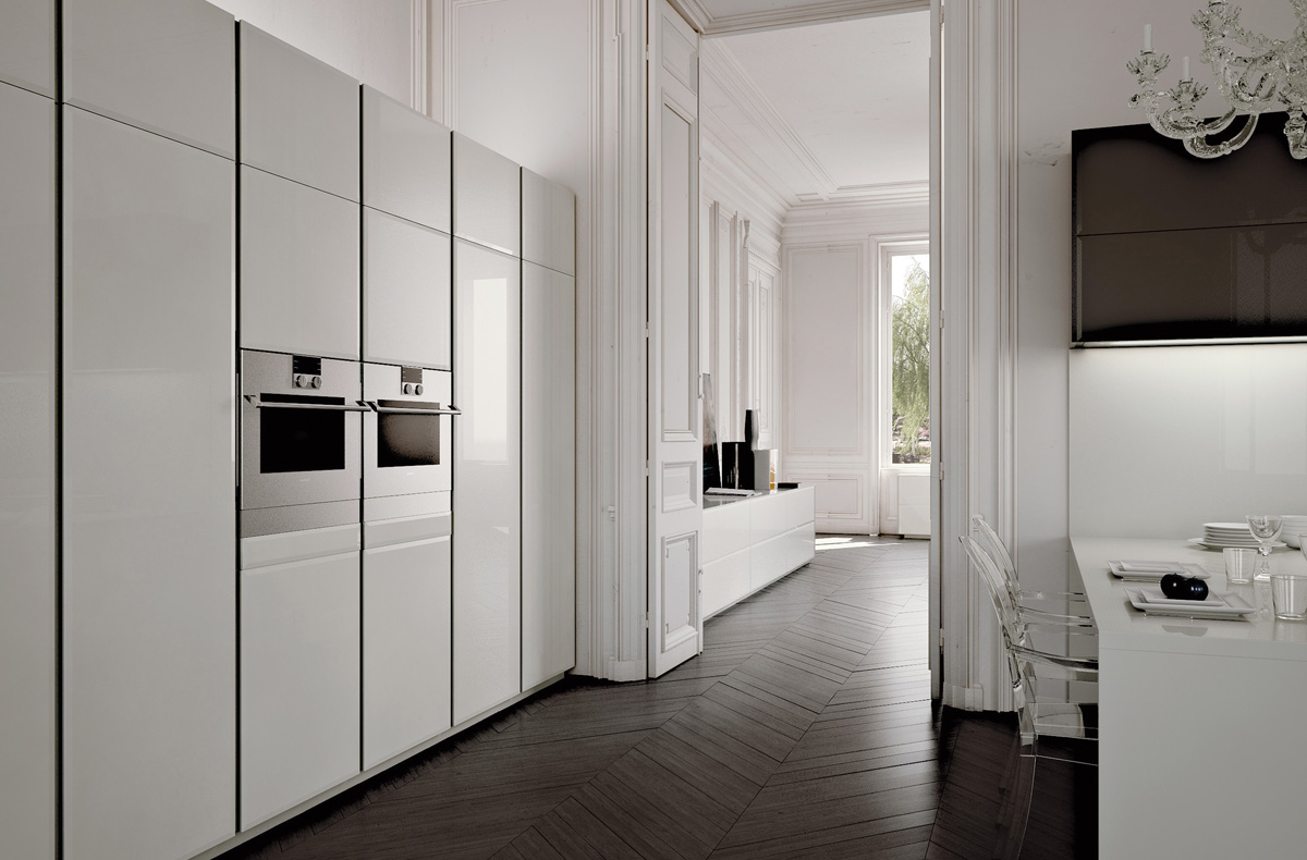Luxurious modern kitchen 3b modern and luxurious in 10 modern kitchens with Italian designs