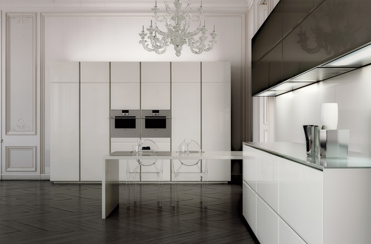 Luxurious modern kitchen 3A modern and luxurious in 10 modern kitchens with Italian designs