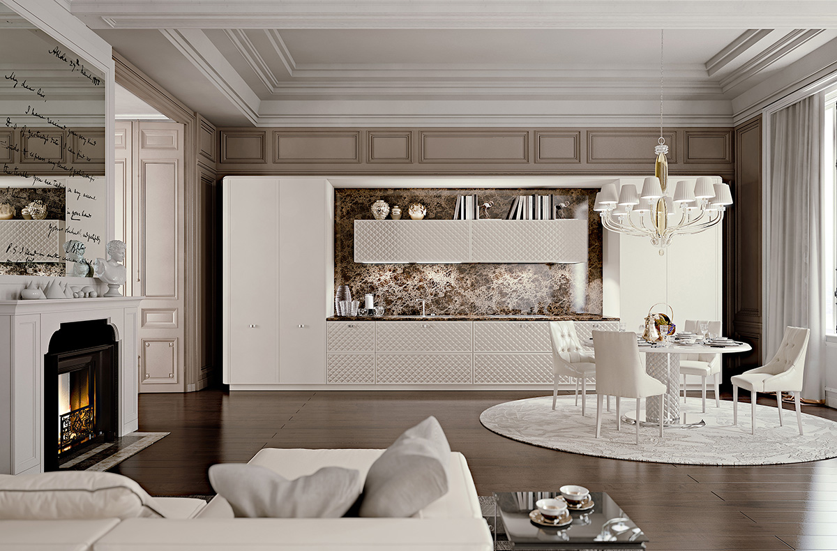Luxurious modern kitchen 5 modern and luxurious in 10 modern kitchens with Italian designs