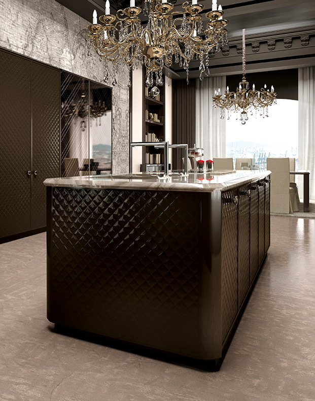 Luxurious modern kitchen 7 modern and luxurious in 10 modern kitchens with Italian designs