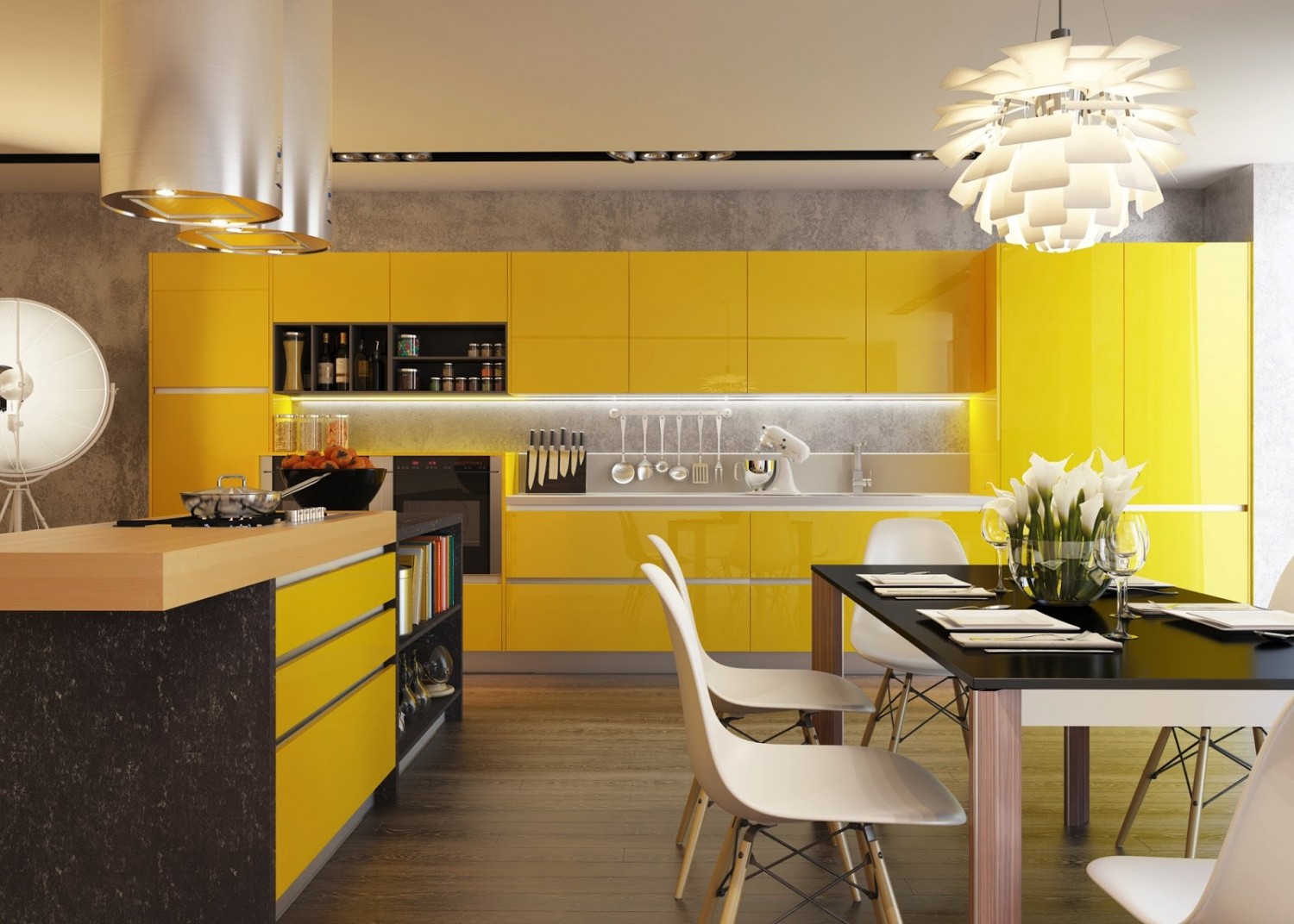 % name bold colors ... 2016 kitchen design trends