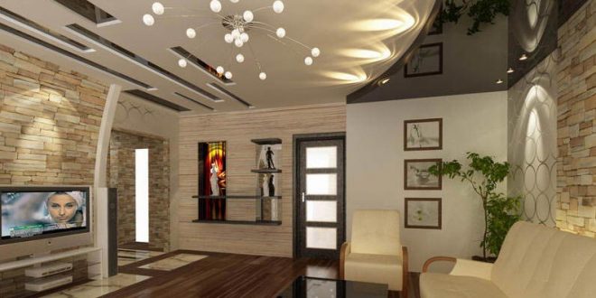 Gypsum ceilings 2017 with gypsum decorations for villas and palaces