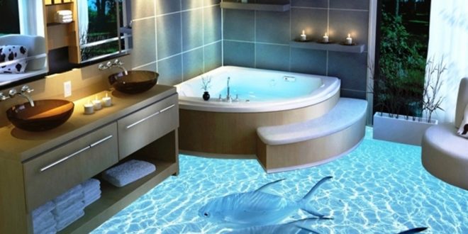 Pictures of 3d bathrooms with modern 3D decorations