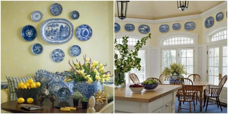 Provence Style Kitchen Wall Plates - Design Examples