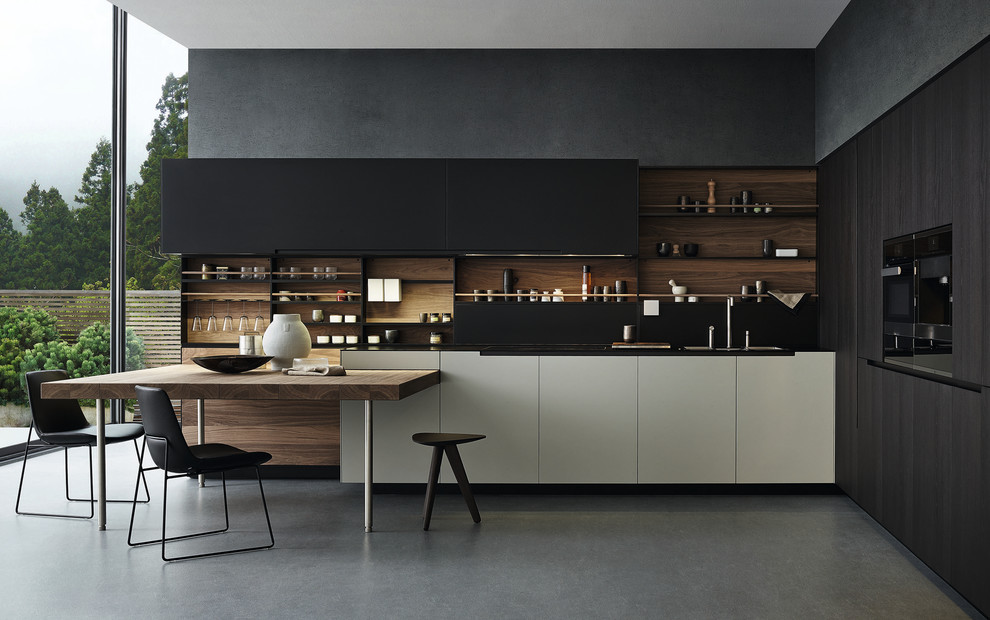 Black Kitchen 1 The elegance and splendor of black in modern and classic kitchen designs