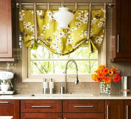 Luxurious and distinctive kitchen curtains